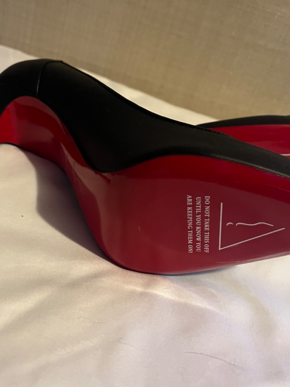 Christian Louboutin Sporty Kate 100 Black Heels EU 37.5 NEW w/ Box, Dust Bags - Picture 4 of 8